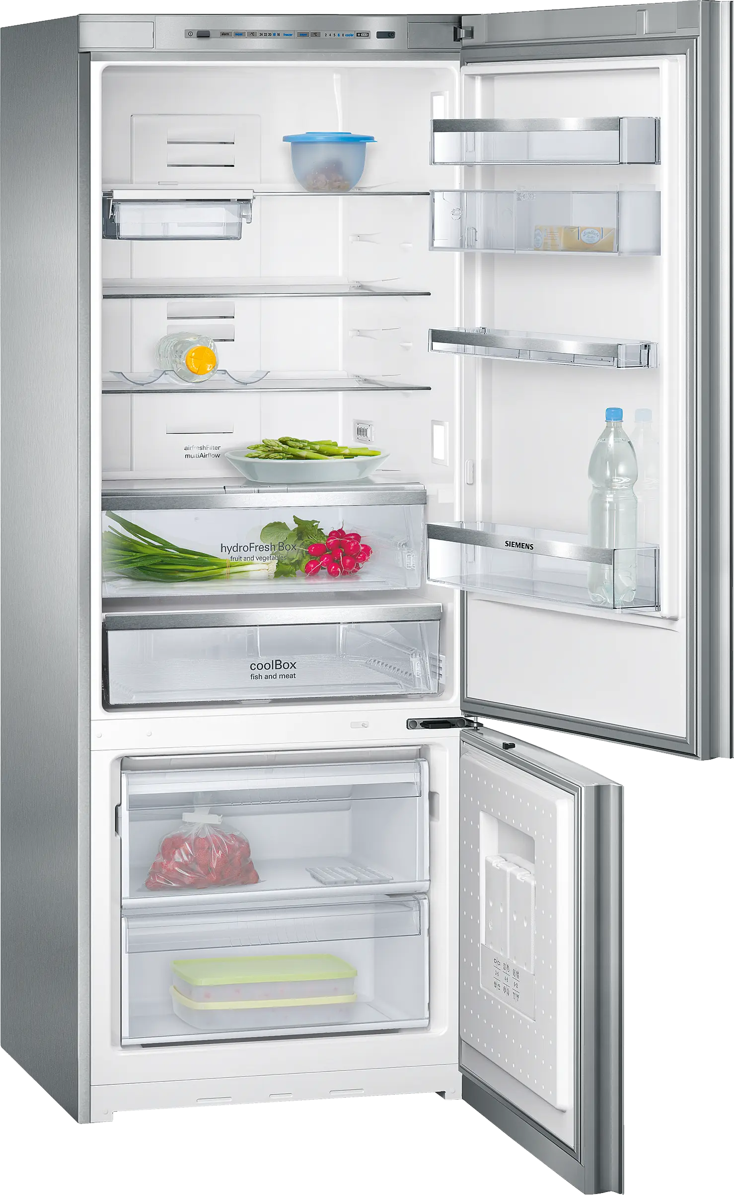 Min様 KG57NST32N free-standing fridge-freezer with freezer at bottom