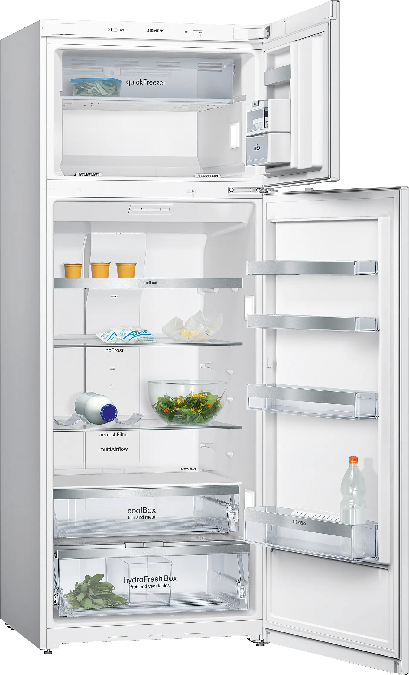 KD56NAW35N free-standing fridge-freezer with freezer at top