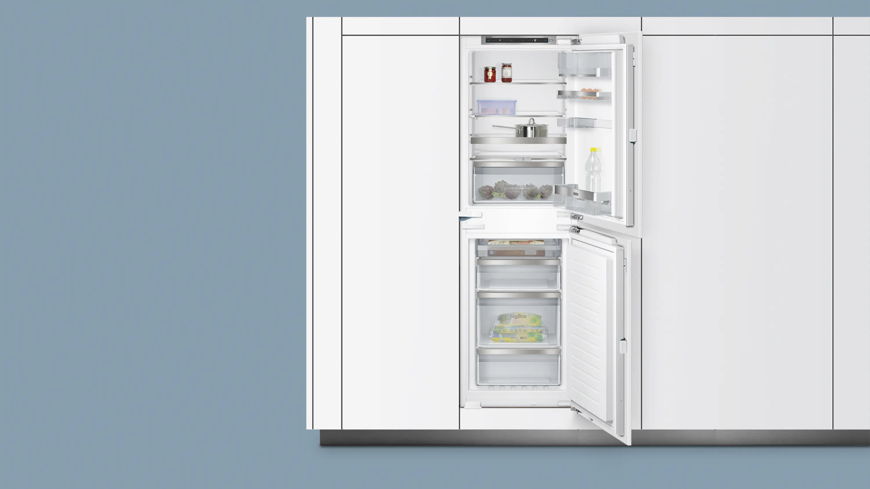 KI85NAF30 built-in fridge-freezer with freezer at bottom | SIEMENS IN