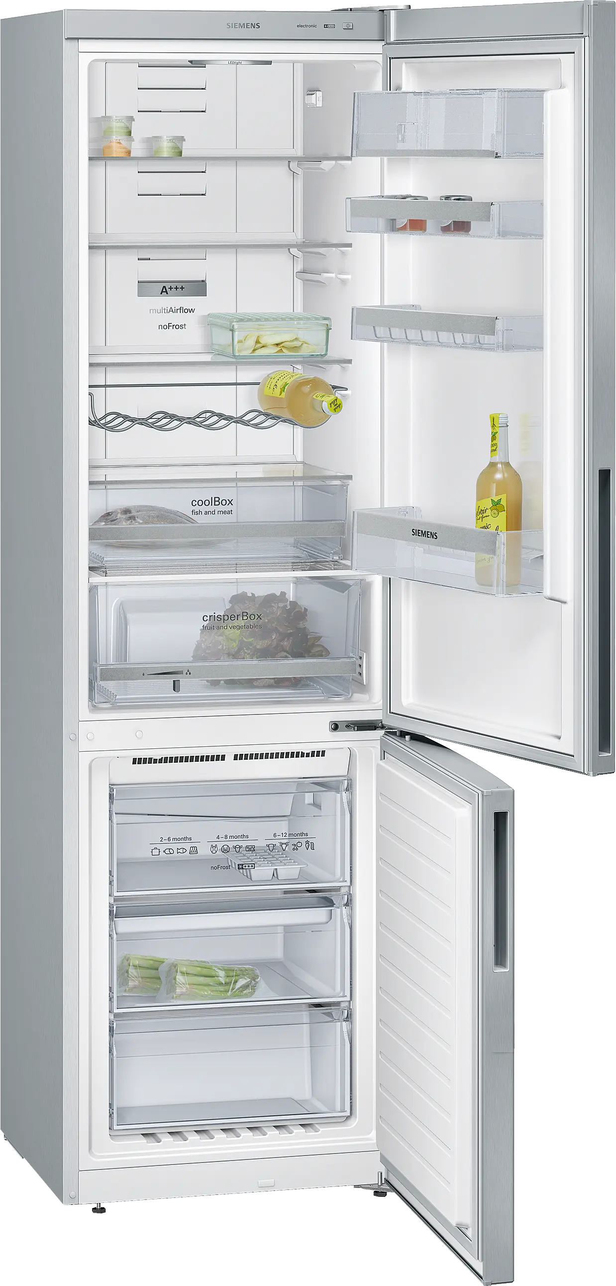 KG39NXI41 free-standing fridge-freezer with freezer at bottom