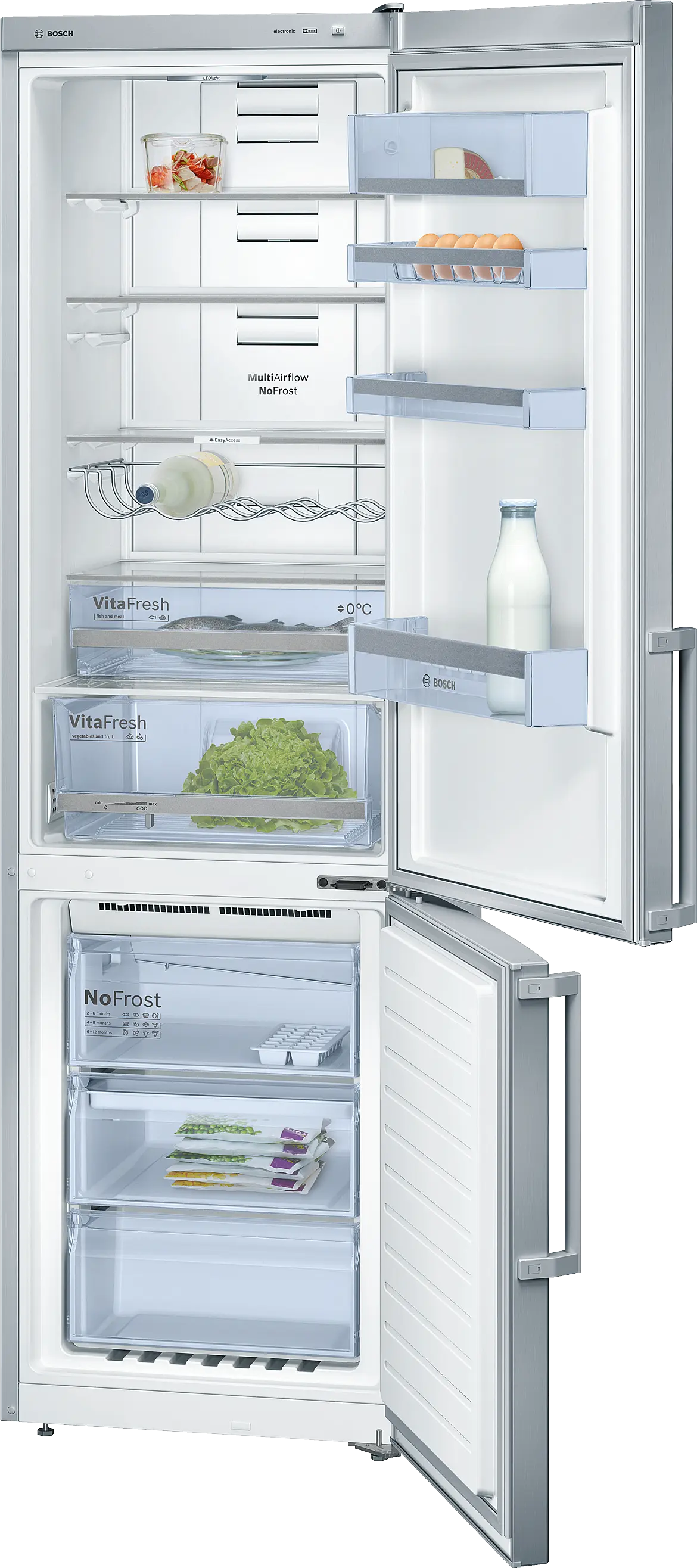 KGN39XL32 free-standing fridge-freezer with freezer at bottom