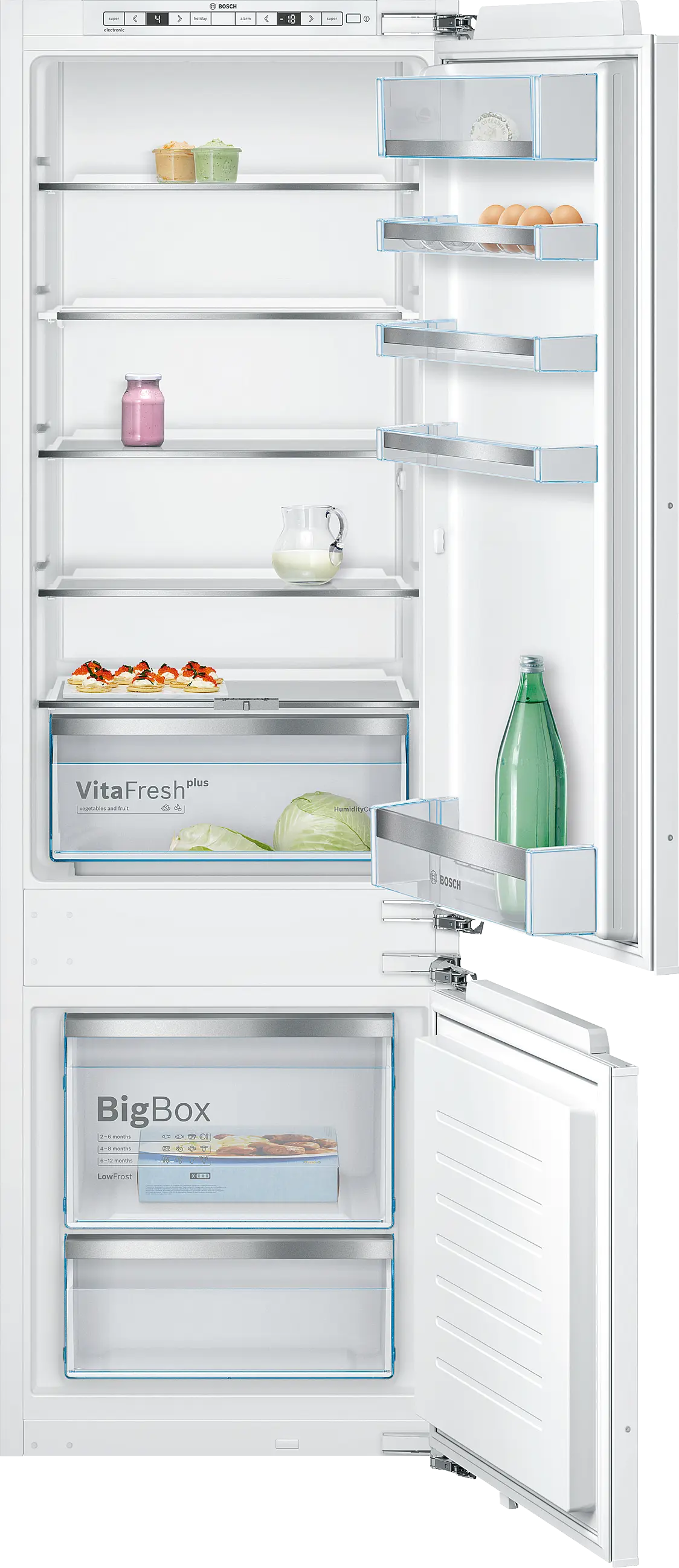 saページ KIV87NSE0 Lodówka z dolnym zamrażalnikiem do zabudowy | BOSCH PL