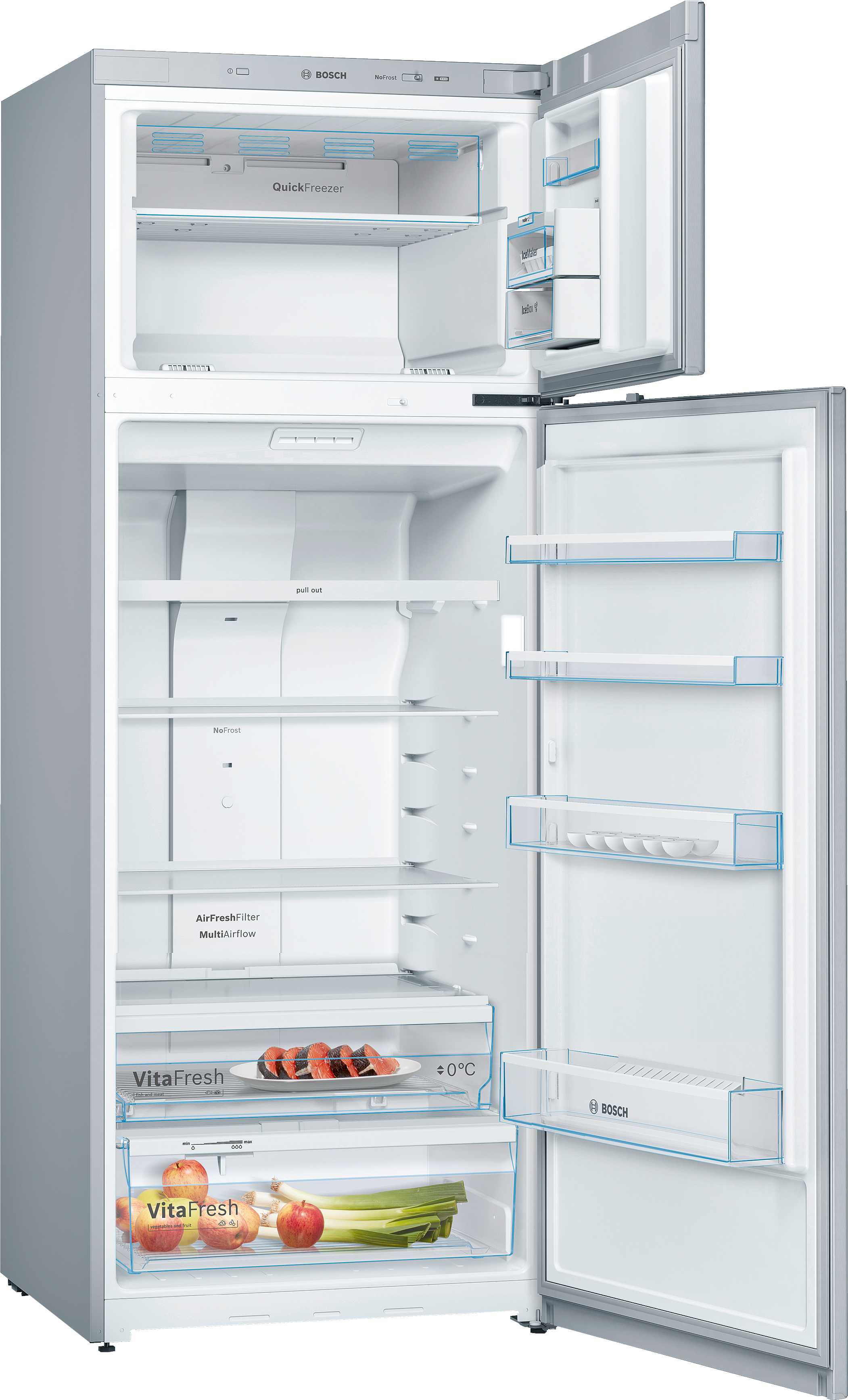みん様 KDN56VI35N Free-standing fridge-freezer with freezer at top | BOSCH SG