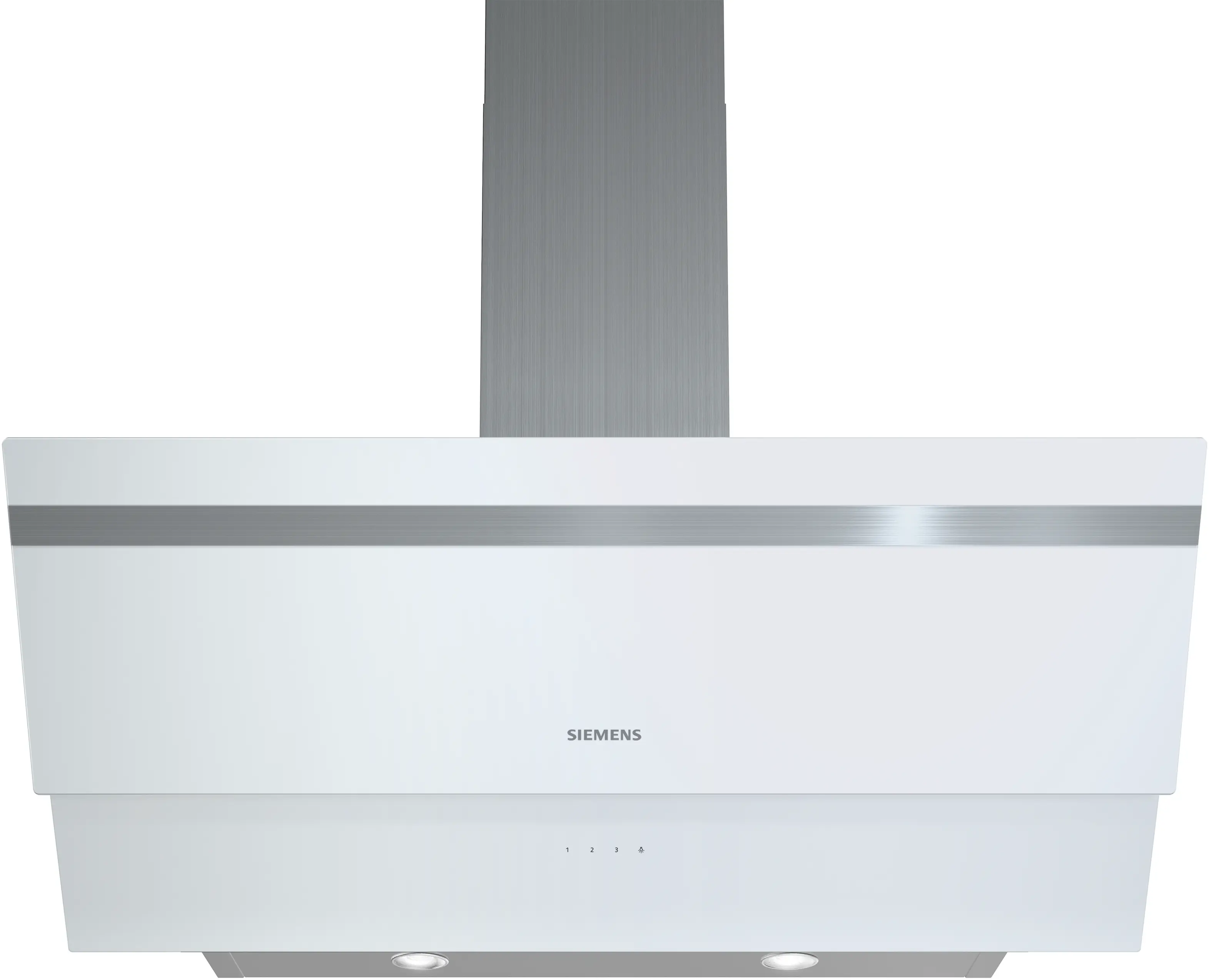 Siemens LC95KA270T iQ300 Duvar Tipi Davlumbaz 90 cm Beyaz Cam Yüzey, Beyaz
