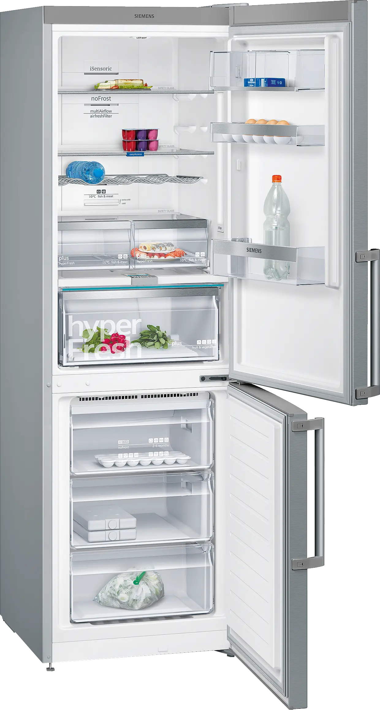 KG36NAI32Z free-standing fridge-freezer with freezer at bottom