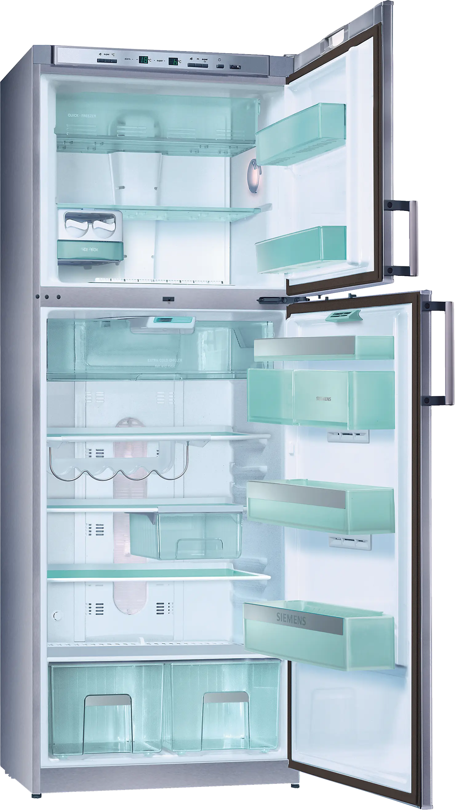 KS40U670NE free-standing fridge-freezer with freezer at top