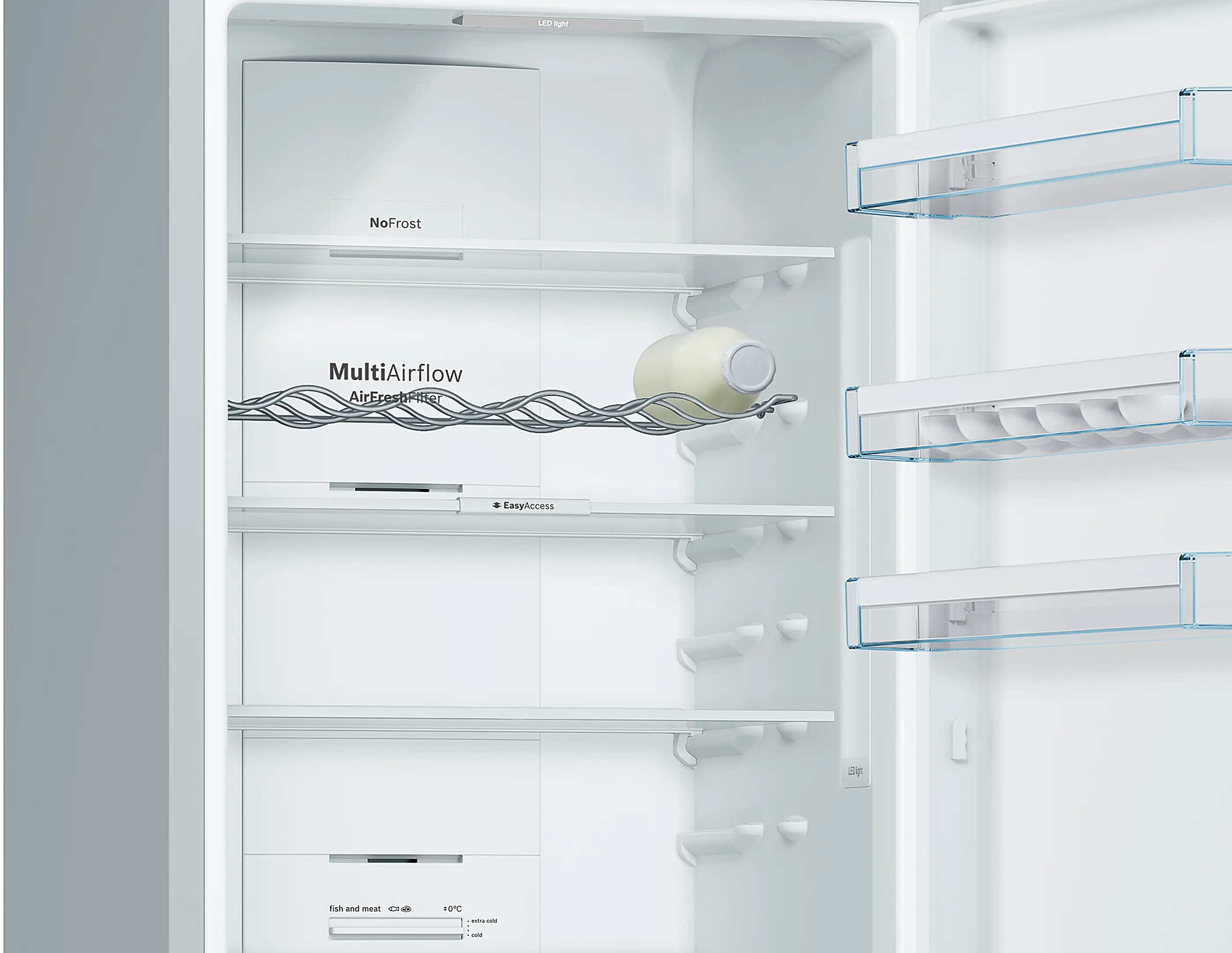 KGN39VI36 free-standing fridge-freezer with freezer at bottom