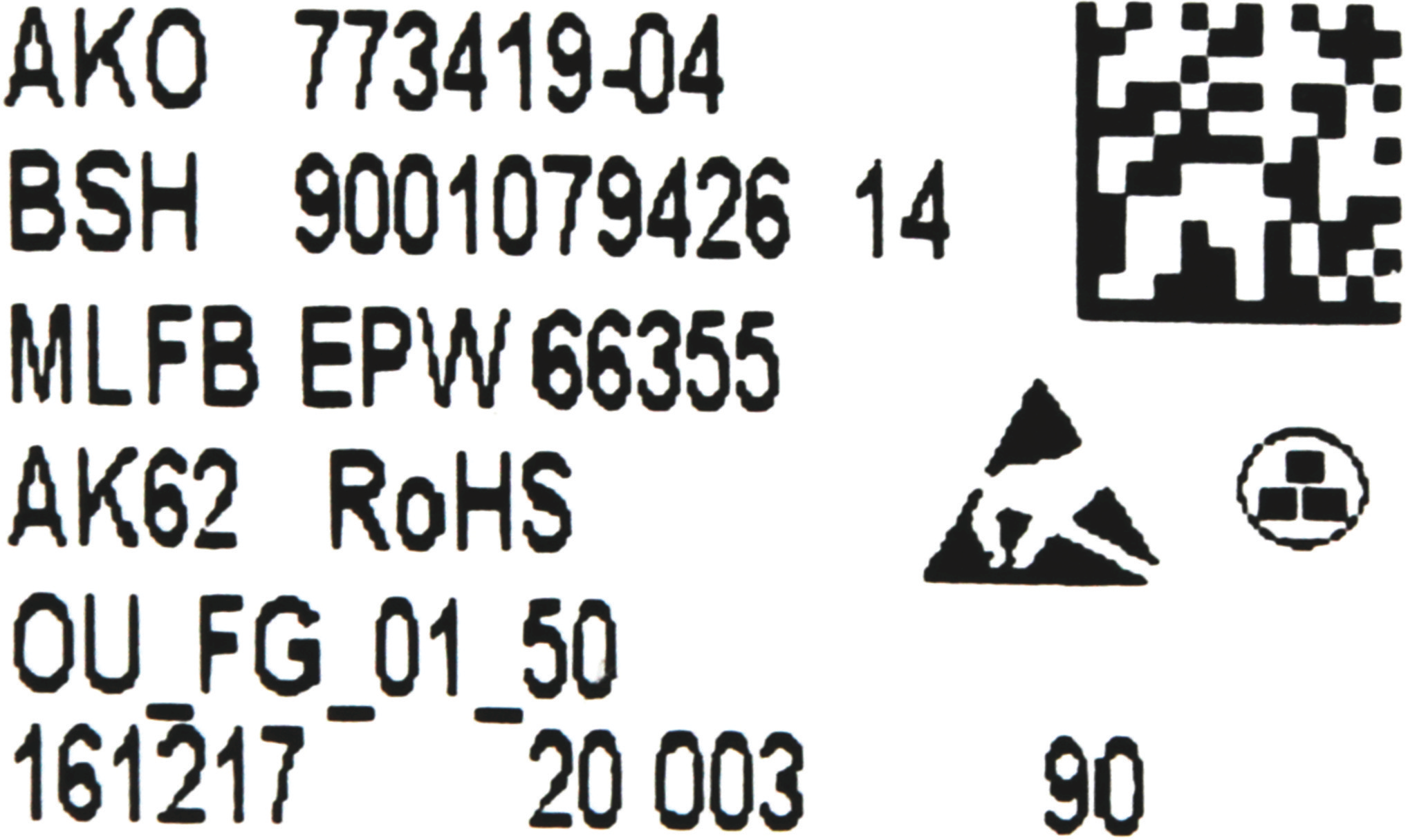 10004545 Operating Module Programmed BOSCH IE