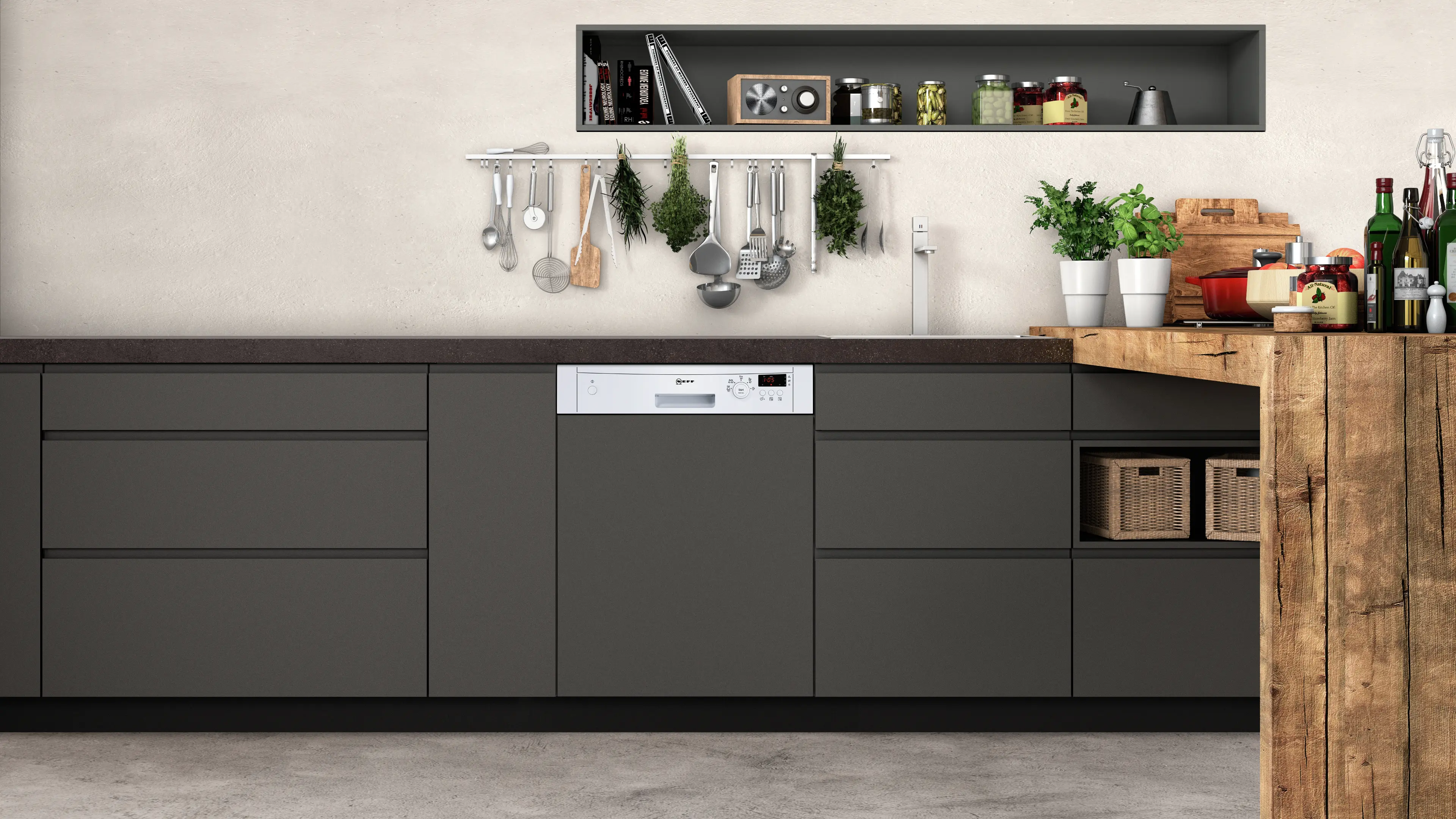 Neff Best Semi Integrated Dishwasher 2019 S41E50W1GB Semi