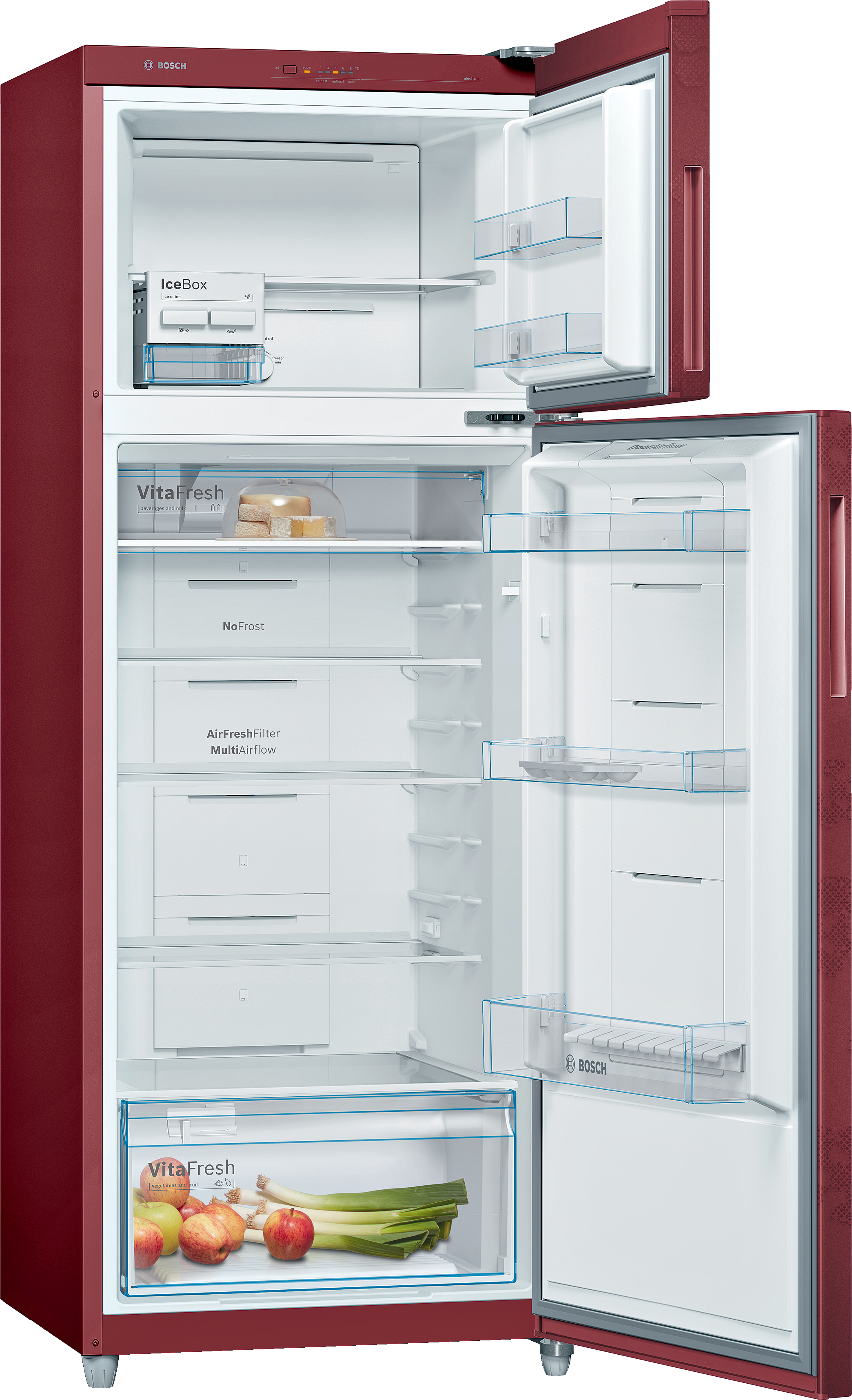 KDN30VV30I free-standing fridge-freezer with freezer at top