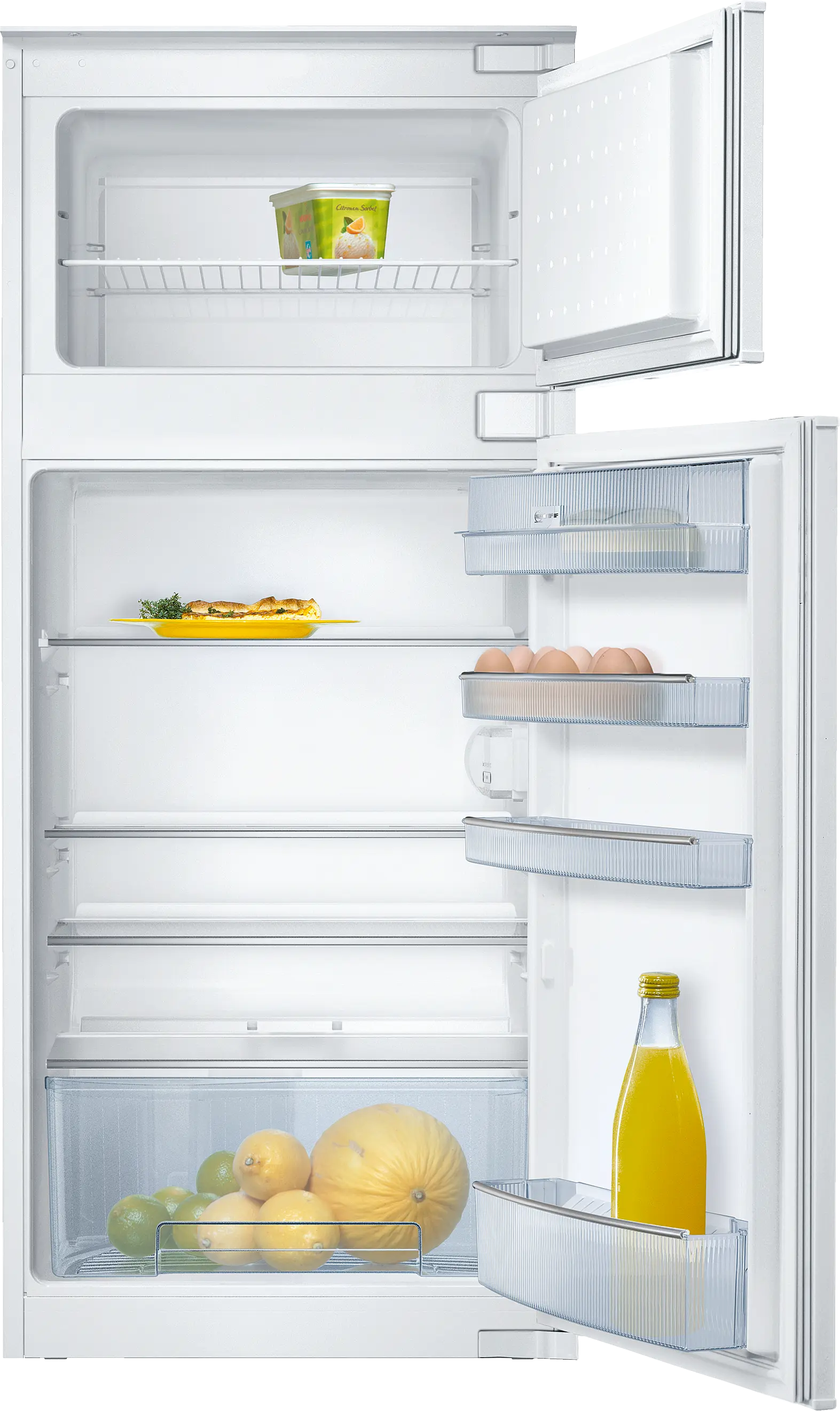 K1654X6 built-in fridge-freezer with freezer at top | NEFF