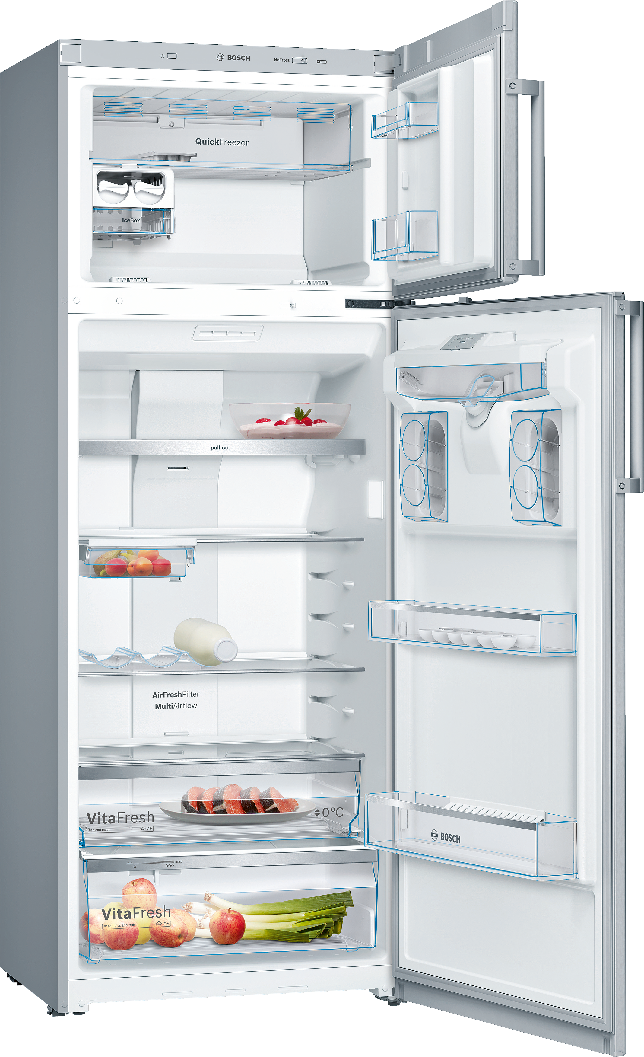 KDD46XI30I free-standing fridge-freezer with freezer at top