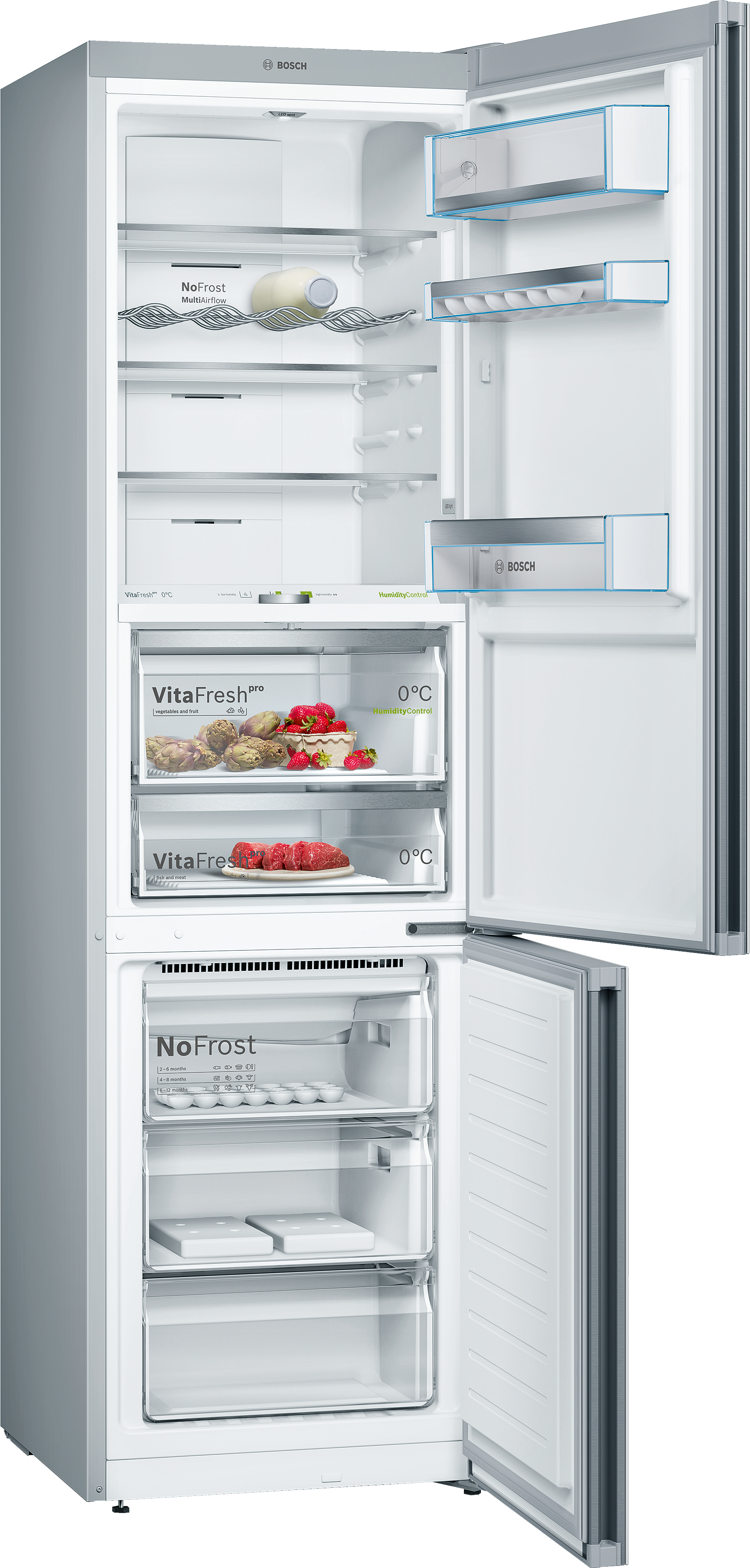 KGF39SW45 free-standing fridge-freezer with freezer at bottom