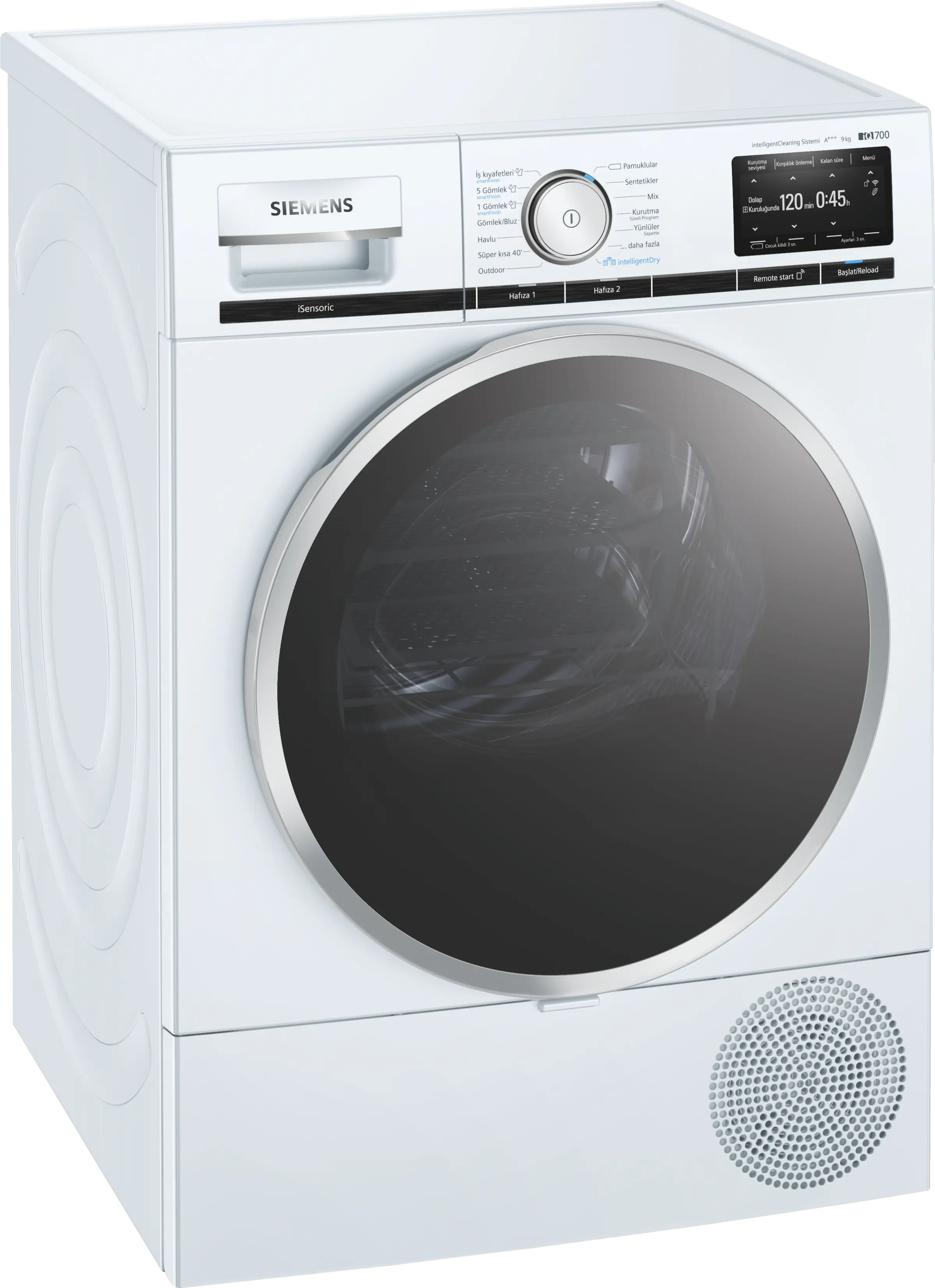 Siemens WT47XEH0TR iQ700 Isı Pompalı Kurutma Makinesi 9 kg