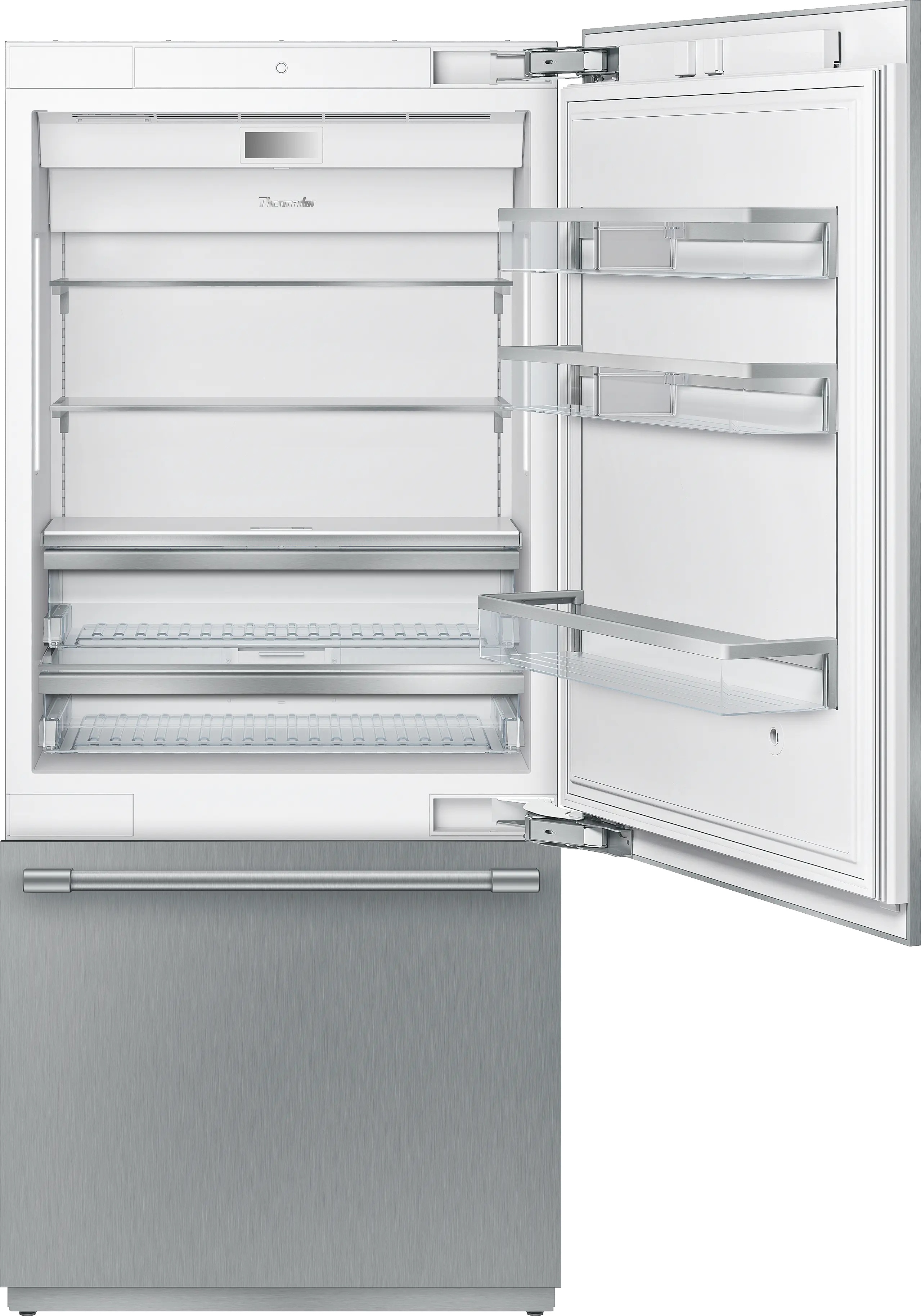 T36IB902SP built-in fridge-freezer with freezer at bottom