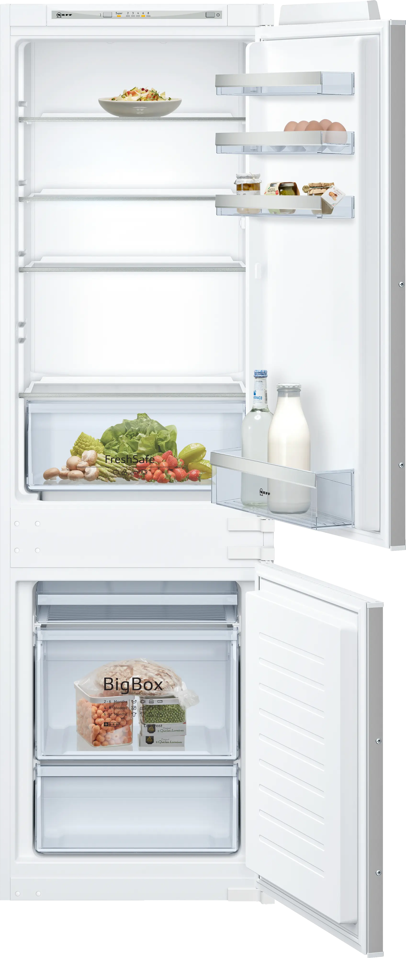 KI5862SF0G Built-in fridge-freezer with freezer at bottom | Neff