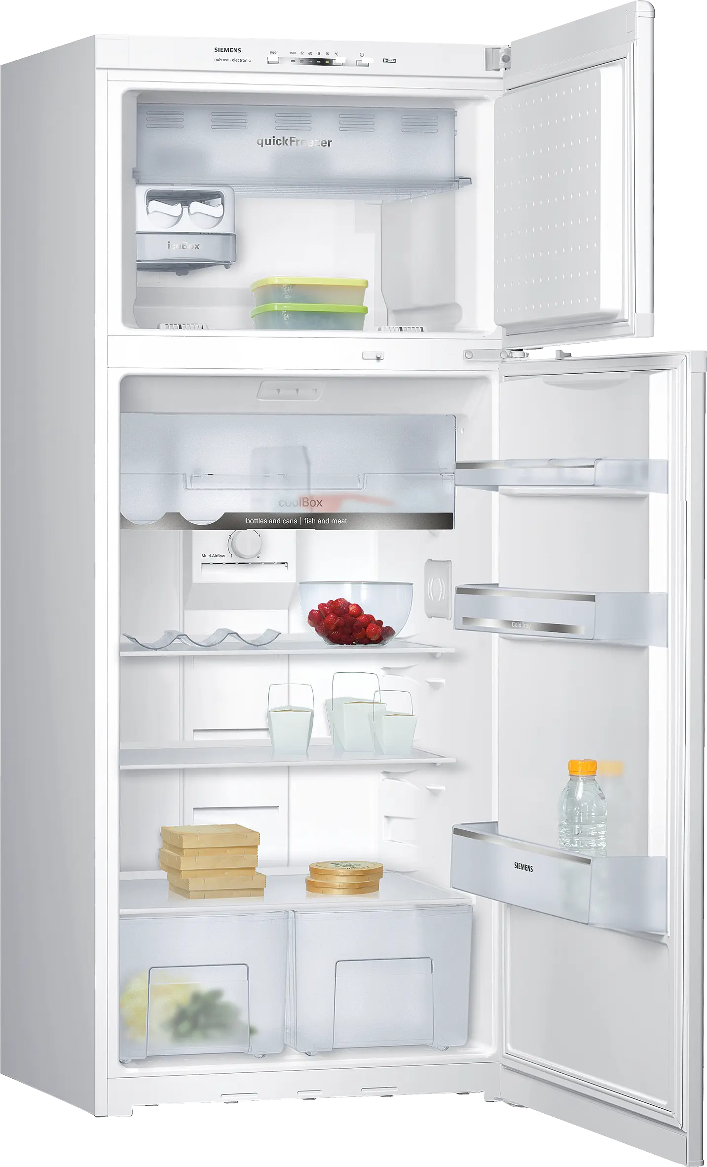 KD45NV04NE free-standing fridge-freezer with freezer at top