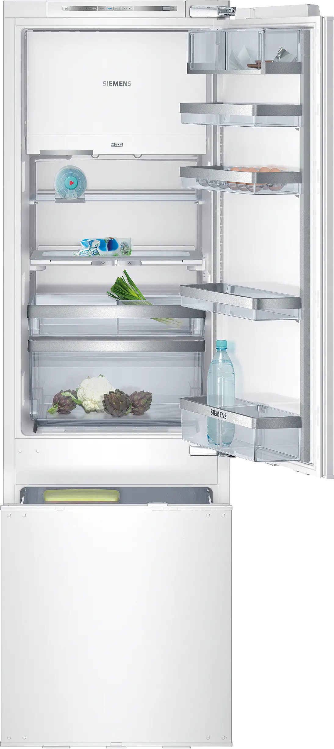 KI38CP65 built-in fridge-freezer with freezer at bottom | Siemens