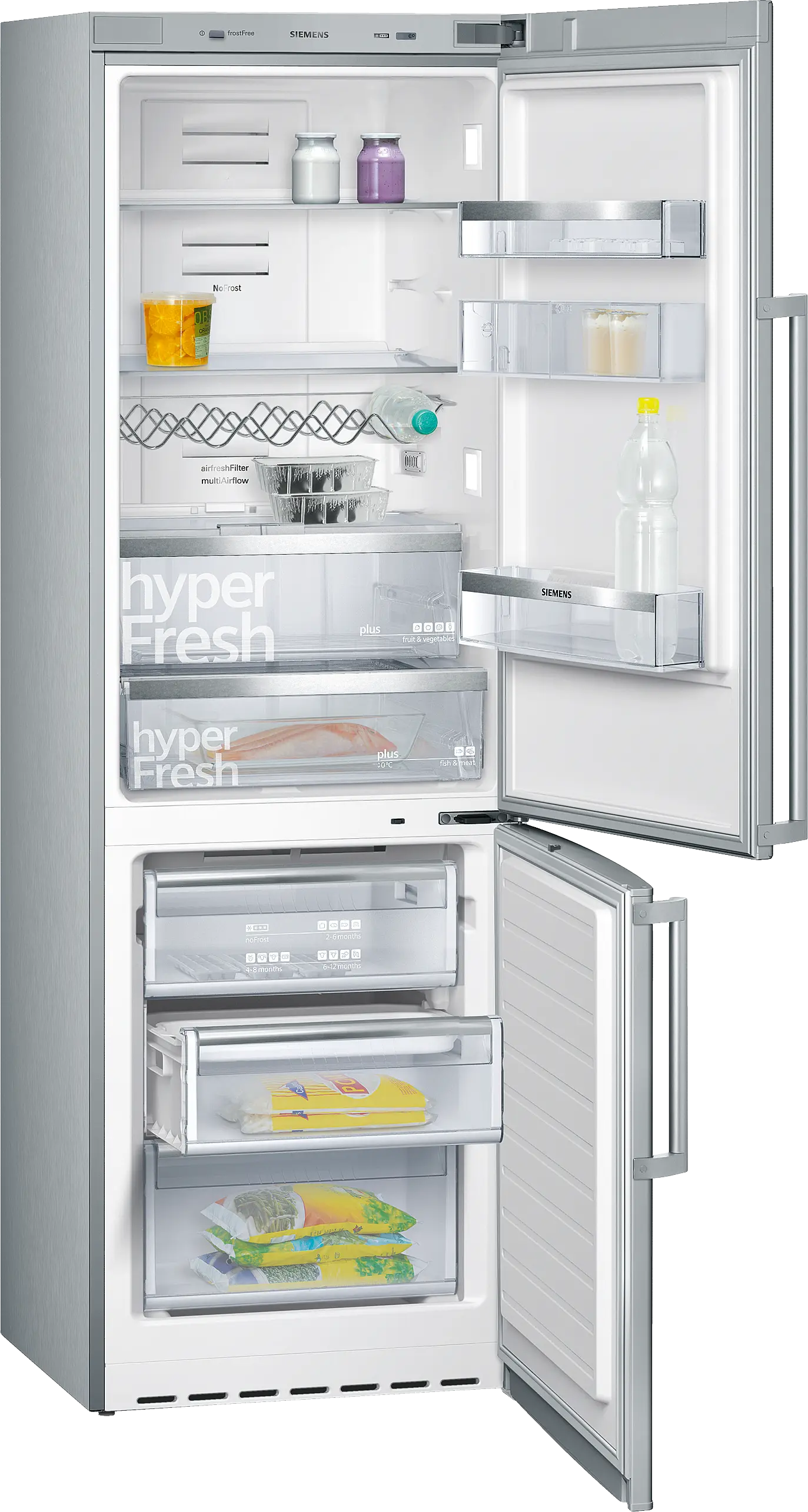 KG36NH76 free-standing fridge-freezer with freezer at bottom